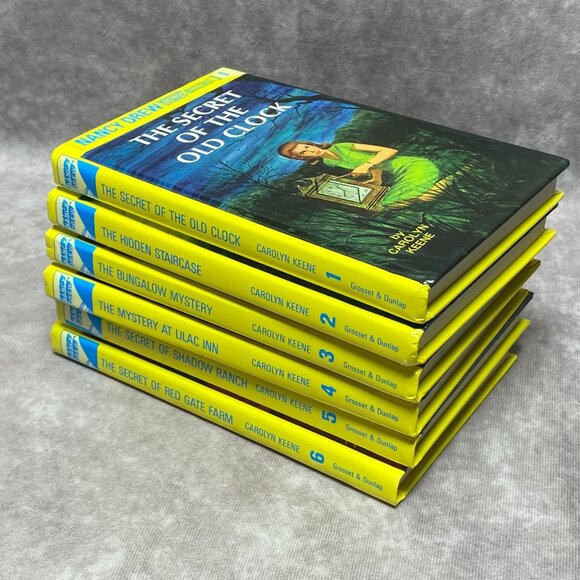 Nancy Drew Mystery Stories Set Of 6 Books Carolyn Keene Grosset & Dunlap - Picture 11 of 12